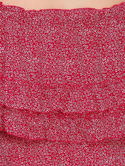 Bardot Frill Trim Dress