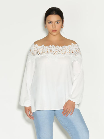 Lace Off Shoulder Blouse