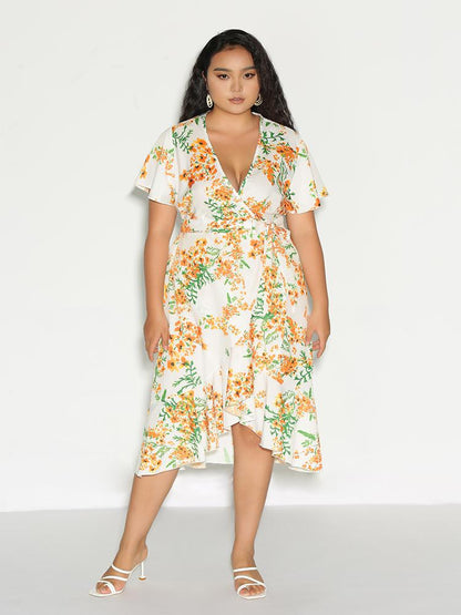 Ditsy Floral Knotted Dress