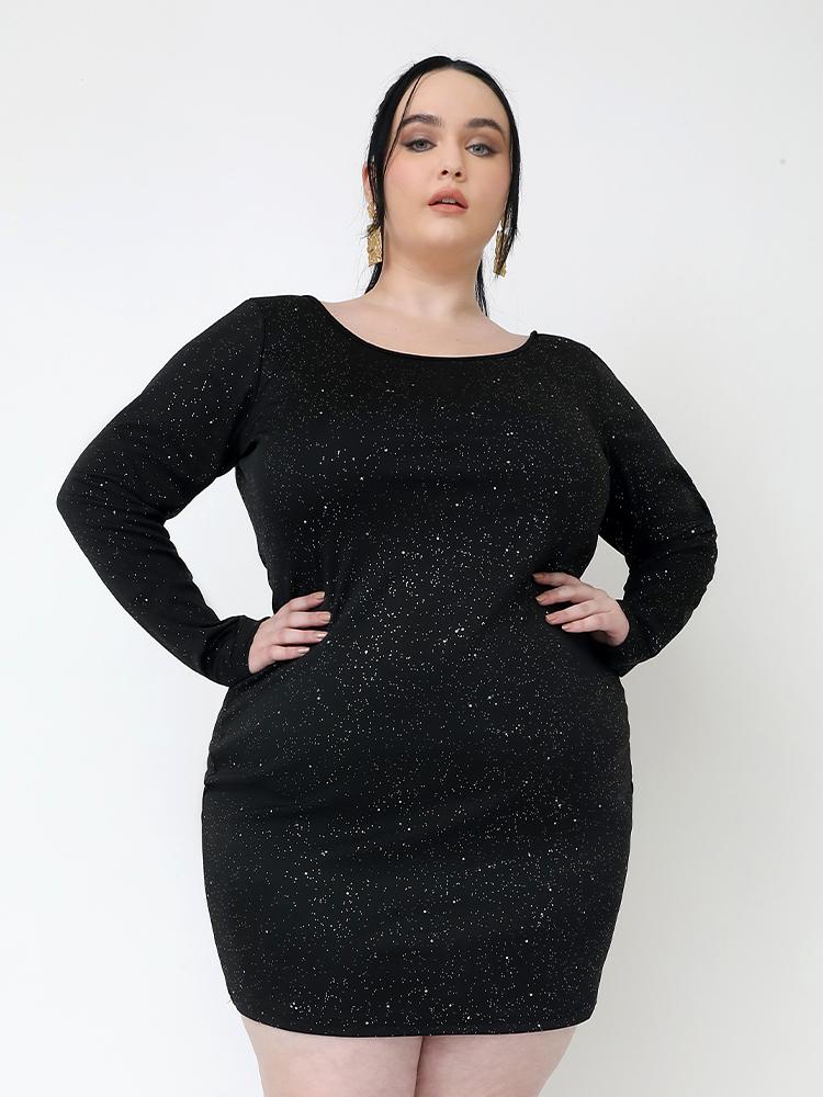 Backless Solid Sexy Bodycon Dress