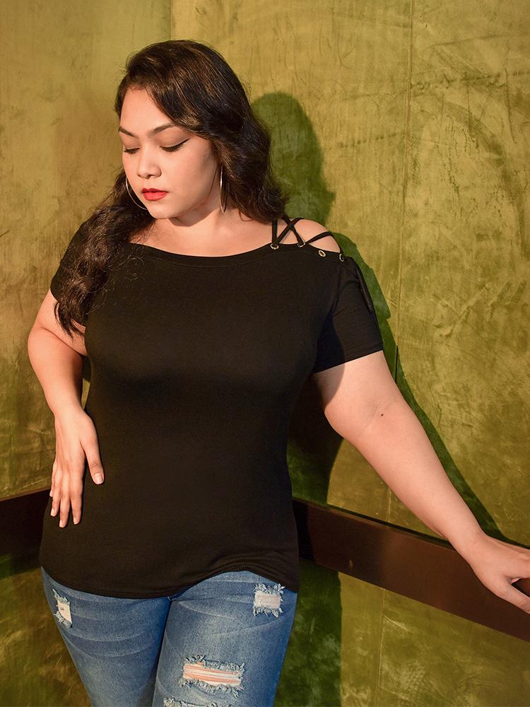 Round-neck String Top