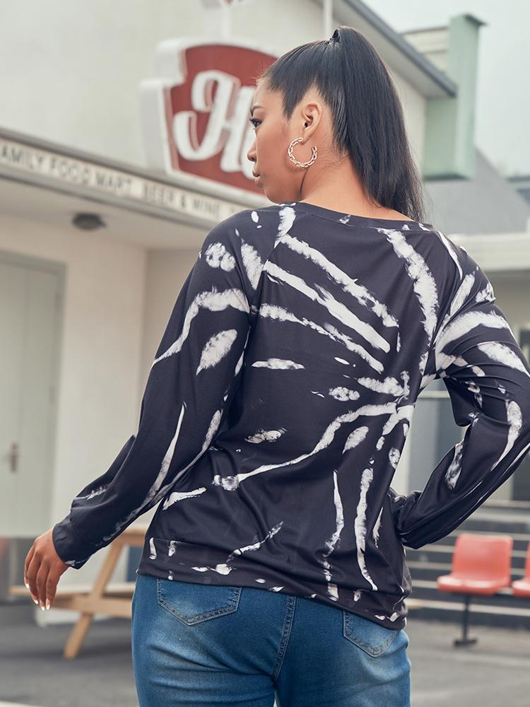 Tie Dye Round-neck T-shirt