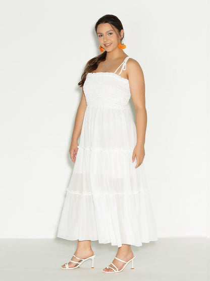 Knotted Shoulder Dress