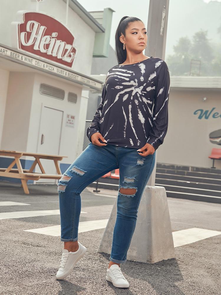 Tie Dye Round-neck T-shirt