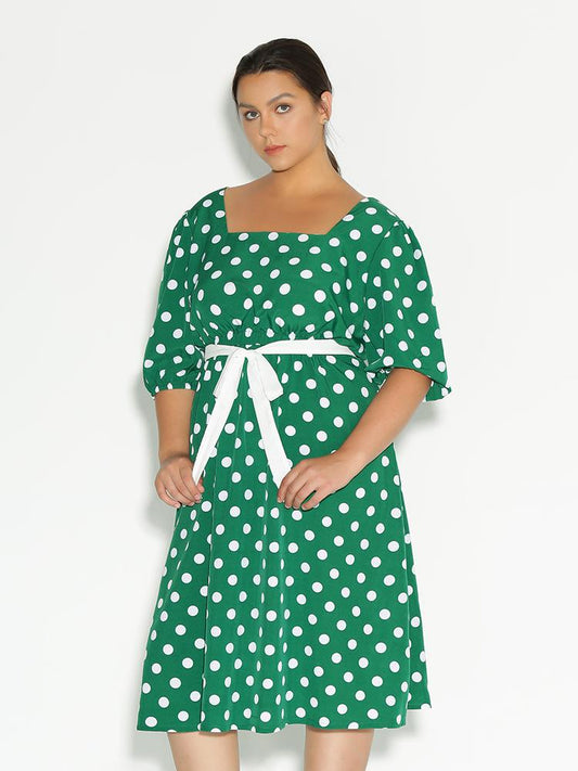 Dot Knotted Dress