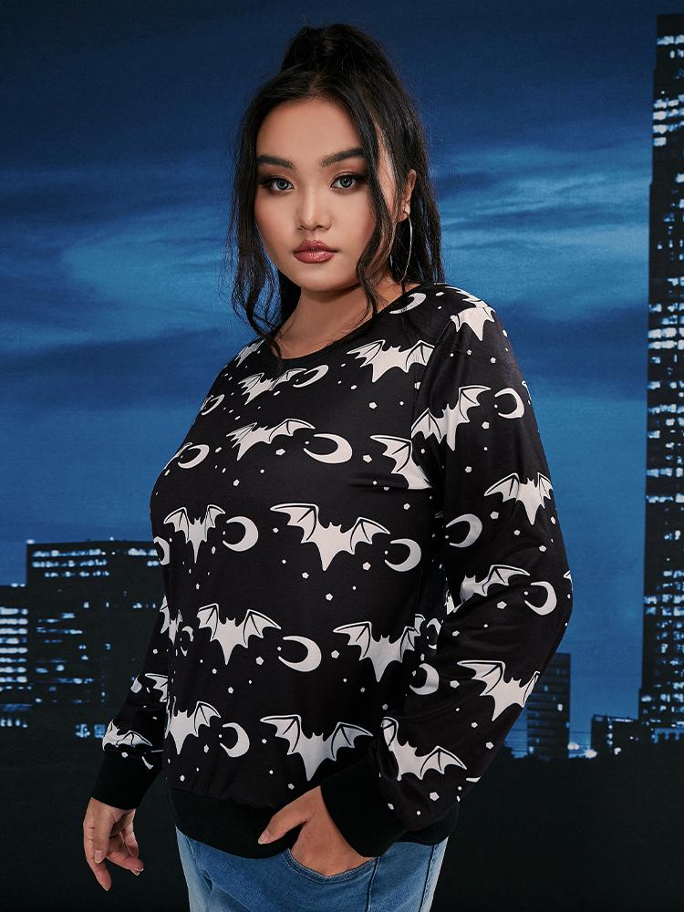 Bat and Moon Sweatshirt