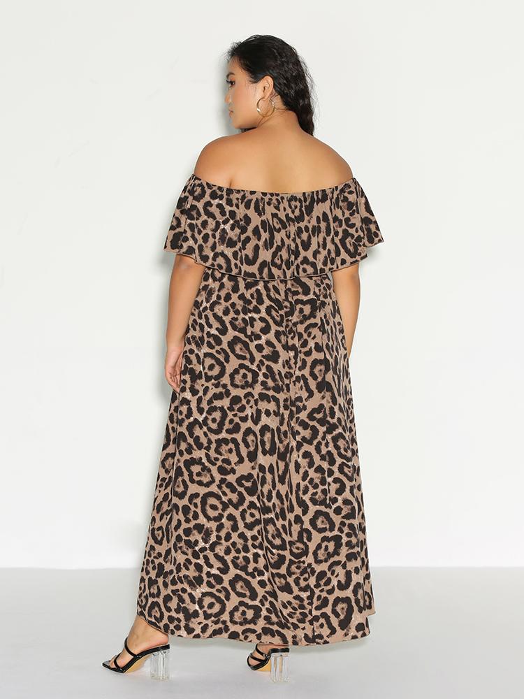 Leopard Waist Knotted Dress