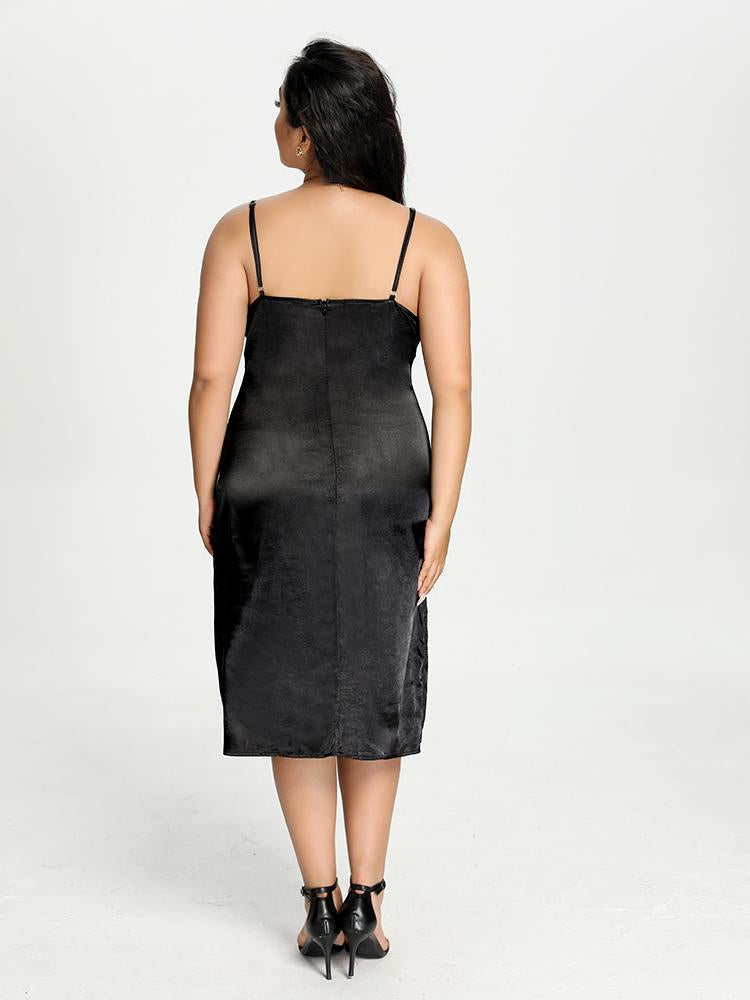 Satin Cami Midi Dress