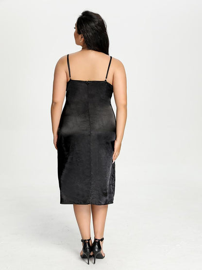 Satin Cami Midi Dress