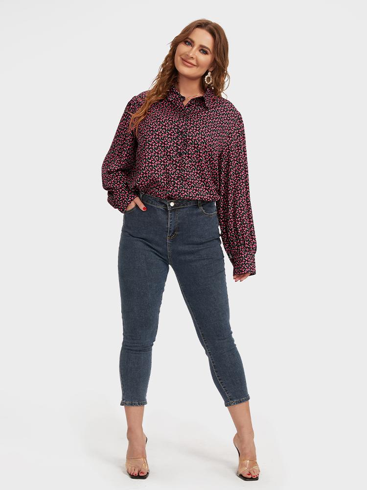 Ditsy Floral Casual Blouse