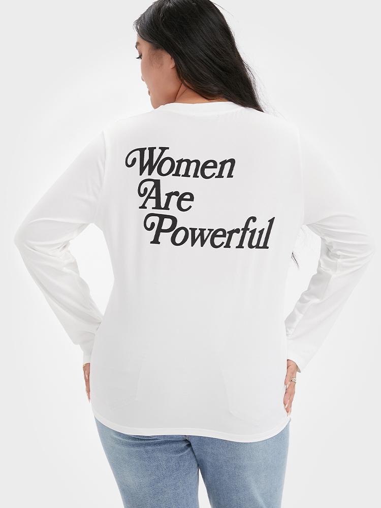 Women Are Powerful Print T-shirt