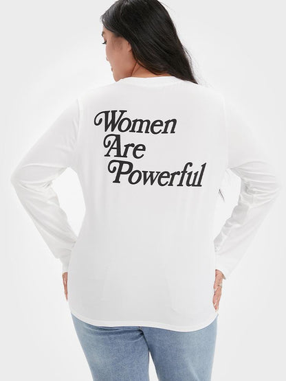 Women Are Powerful Print T-shirt