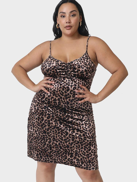 Sexy Leopard Bodycon Sling Dress