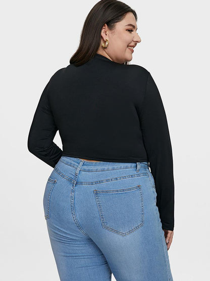 Solid Skinny Crop T-shirt