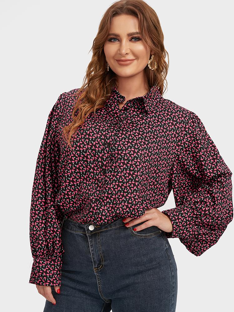 Ditsy Floral Casual Blouse