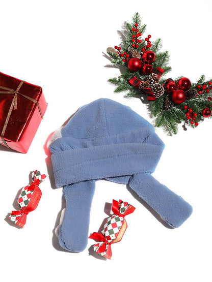 Christmas Cartoon Animal Hooded Scarf