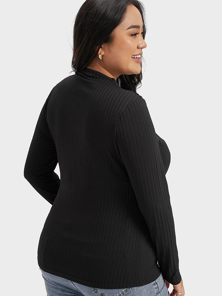 Twist-front Cut Out Knit Tops