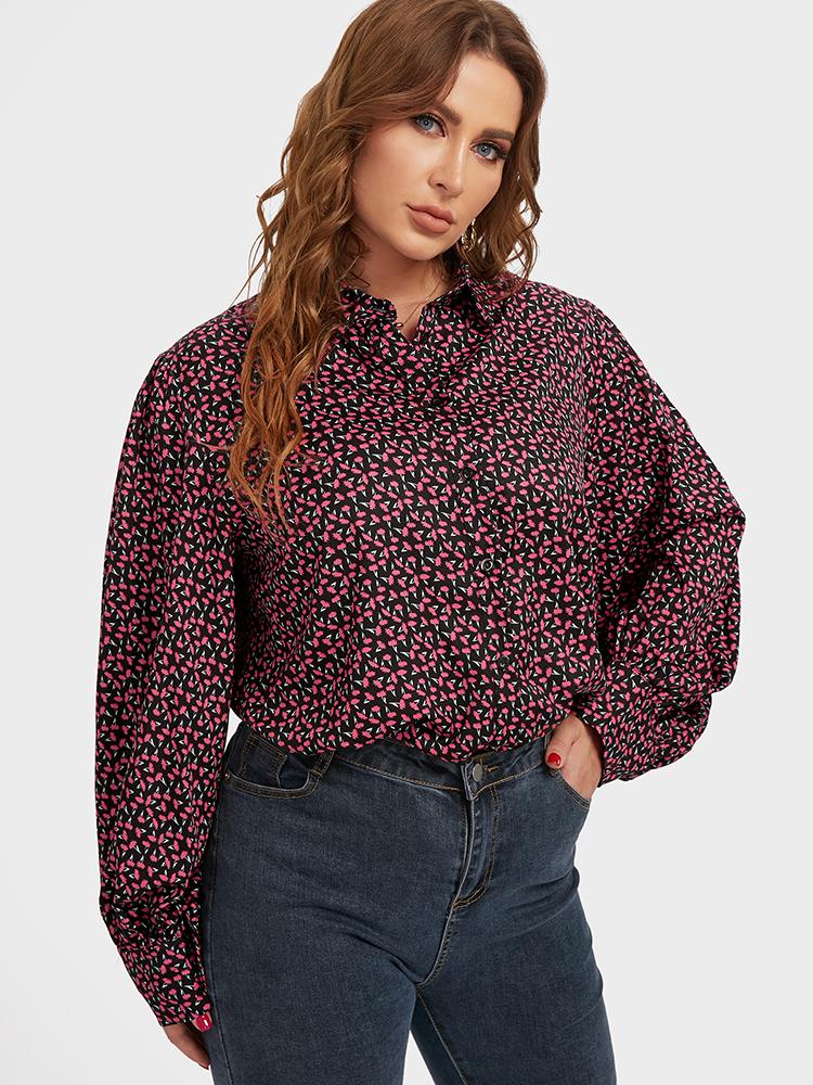 Ditsy Floral Casual Blouse