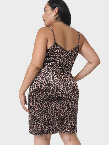 Sexy Leopard Bodycon Sling Dress