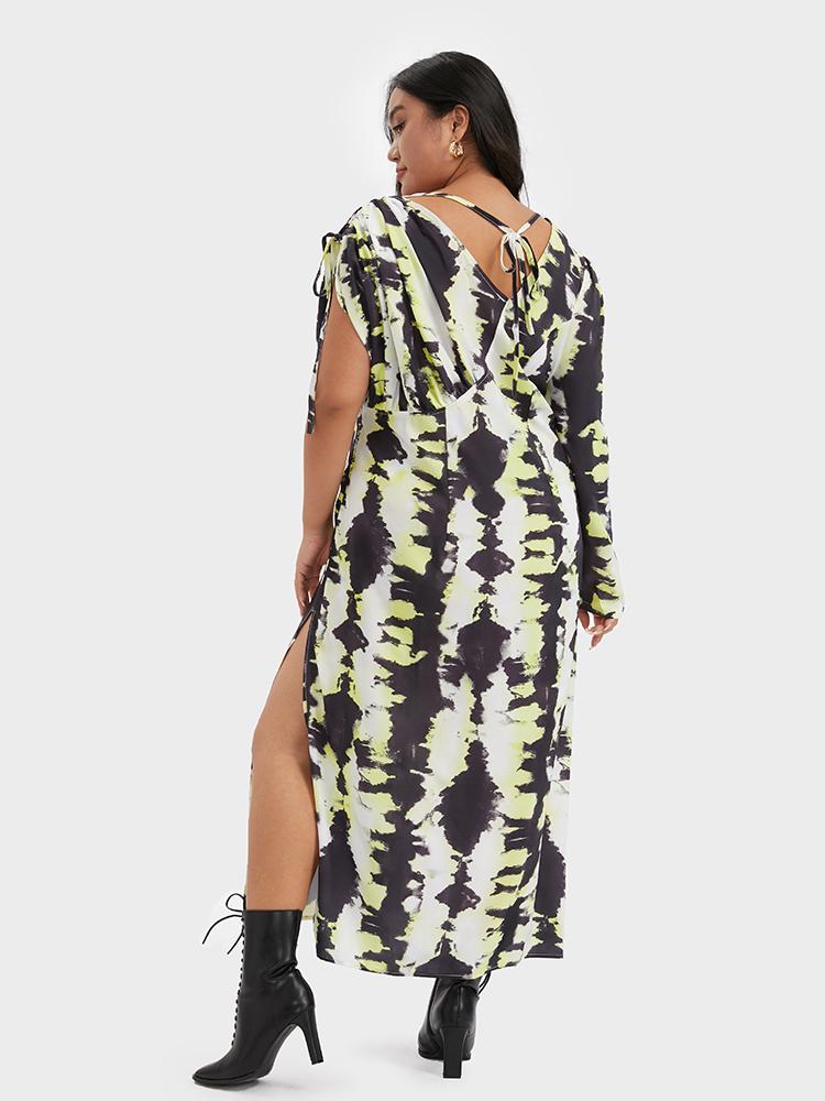 Tie Dye Split Maxi Dress