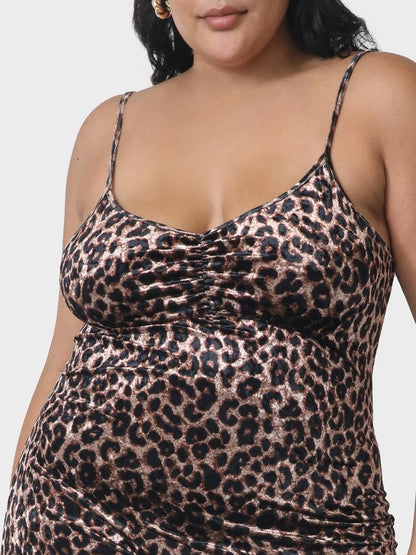 Sexy Leopard Bodycon Sling Dress