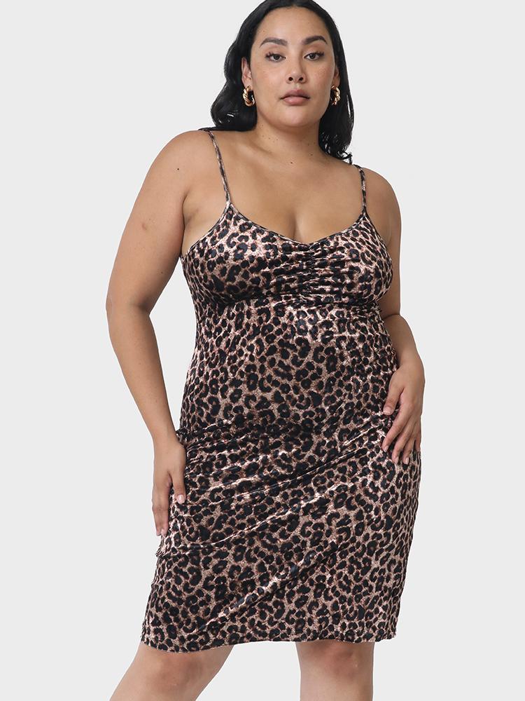 Sexy Leopard Bodycon Sling Dress
