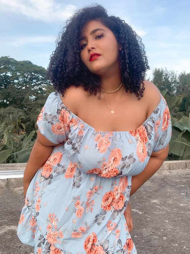 Floral Off Shoulder Shirred Dress